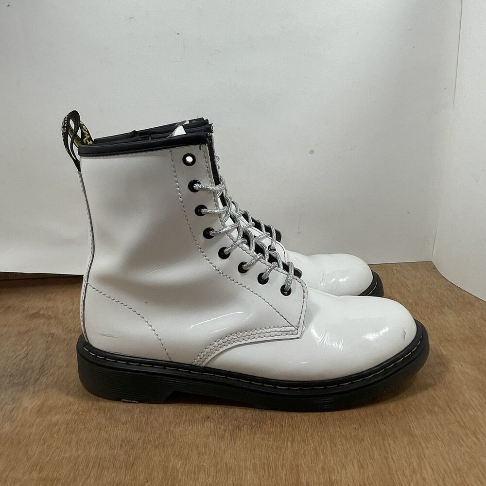 Dr. Martens Women Size 6 1460 White Leather Combat Boots